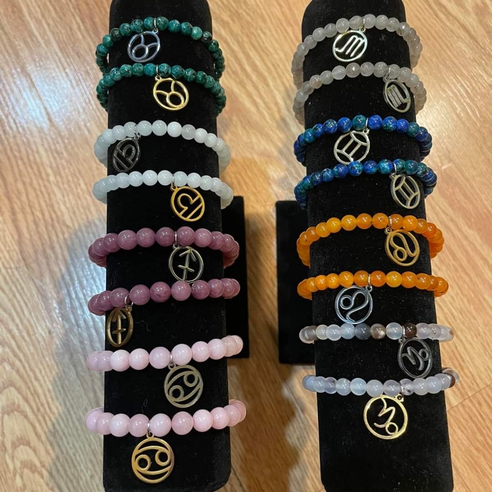 Real Gems & Rocks Zodiac Bracelets